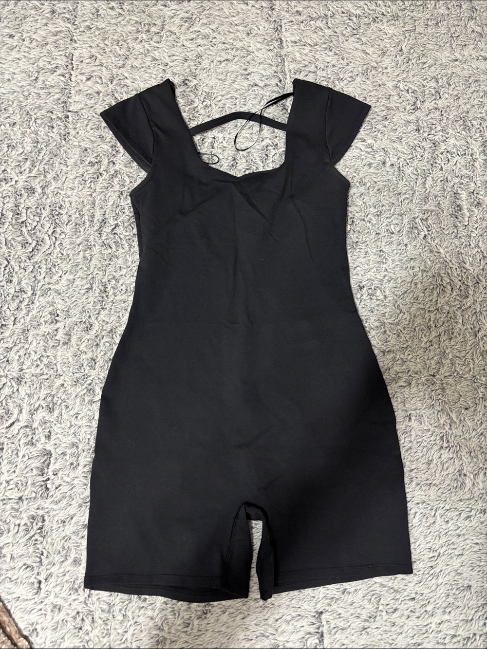 Tilly's Black Short Sleeve Romper Jumpsuit